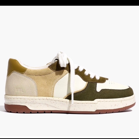 NWT Madewell Court Sneakers in suede and leather green and brown (SOLDOUT) - Picture 5 of 5